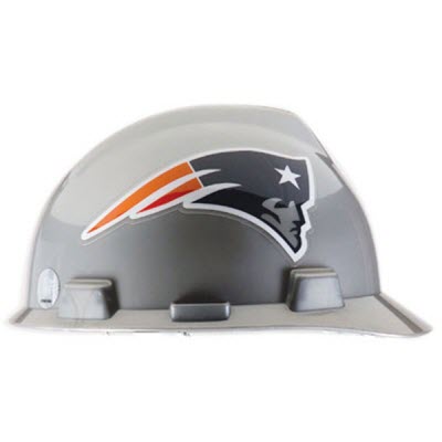 MSA Standard Size New England Patriots NFL Hard Hat in the Hard