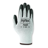 Coated Gloves, Nitrile Dip Gloves, PVC Dipped Gloves - - Ansell Edmont  11-624-6 Ansell Size 6 HyFlex Spandex And Nylon Gloves With Black  Polyurethane Palm Dip And DSM Dyneema Lining