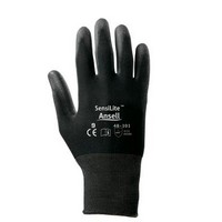 Ansell Edmont Coated Gloves Size 8 PowerFlex Rubber Dipped Palm 206401