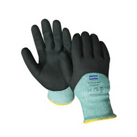 Ansell Edmont Coated Gloves Size 8 PowerFlex Rubber Dipped Palm 206401