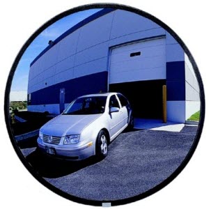 Plant Safety, Parking Lot Safety, Traffic Safety - - SEE ALL PLXO26 26  Circular Acrylic Outdoor Convex Mirror