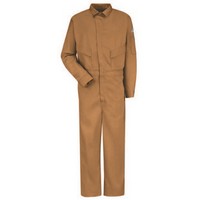 Work Coveralls - - Bulwark HRC2-CLD4 Bulwark 38 Regular Khaki ...