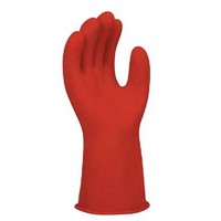 Honeywell E0011R/12 W H Salisbury Size 12 Red 11\" Natural Rubber Class 00 Linesmens Gloves With Straight Cuff